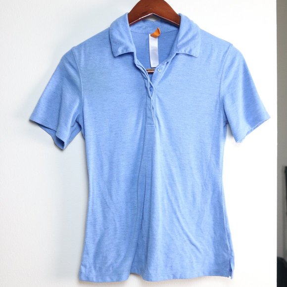 Lucy Blue Fitted Polo Shirt - Picture 2 of 6